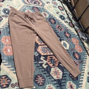 Yogalicious Women's Track Jogger Pants — Taupe Brown